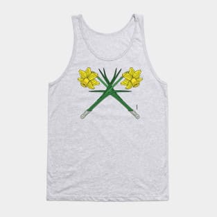 Daffodils Crossed Tank Top